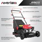 Amerisun 21" Self-Propelled Gas Lawn Mower