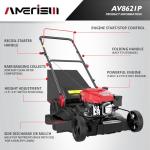 AMERISUN 21" Gas Lawn Mower with 3-in-1 Function