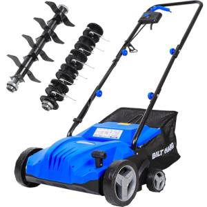 BILT HARD Electric Lawn Dethatcher with 8 Gallon Bag