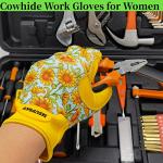 Touchscreen Gardening Gloves for Women - Daisy Design