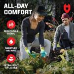 NoCry Women’s Gardening Gloves with Non-Slip Grip