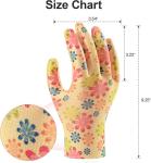 Women's Gardening Gloves - 3 Pairs, Medium Size