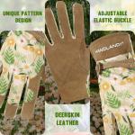 KONGOUARD Women's Breathable Gardening Gloves - Khaki