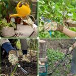 KONGOUARD Women's Breathable Gardening Gloves - Khaki