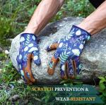 Floral Gardening Gloves for Women - Breathable & Thorn-Proof