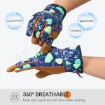 Floral Gardening Gloves for Women - Breathable & Thorn-Proof