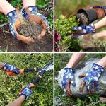 Floral Gardening Gloves for Women - Breathable & Thorn-Proof