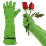 Thorn-Proof Leather Gardening Gloves for Women