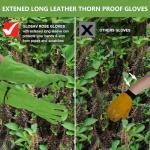 Thorn-Proof Leather Gardening Gloves for Women