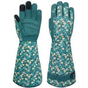 Multi-Purpose Lake-Blue Gardening Gloves for Yard Work