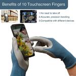 Cooljob Touchscreen Work Garden Gloves - 2 Pairs