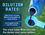 Lazer Blue Weed Dye & Turf Marker - 8 Ounces