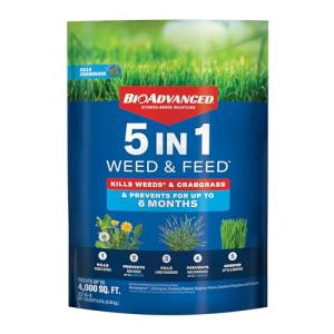BioAdvanced 5-in-1 Weed and Feed Granules, 9.6LB