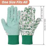 Floral Gardening Gloves for Women - 3 Pairs