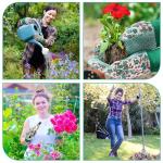Floral Gardening Gloves for Women - 3 Pairs