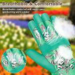 MERTURN Thorn-Proof Leather Gardening Gloves for Women