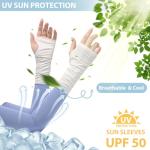 Women's UV Sun Protection Arm Sleeves - 2 Pairs
