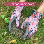 Women's Thorn-Proof Leather Gardening Gloves - Pink