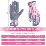 Women's Thorn-Proof Leather Gardening Gloves - Pink