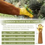 Durable Cowhide Gardening Gloves for Men and Women