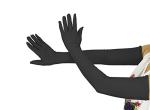 Black Long Spandex Garden Gloves for Adults