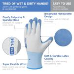 Women's Breathable Gardening Gloves - 2 Pairs Blue
