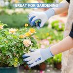 Women's Breathable Gardening Gloves - 2 Pairs Blue
