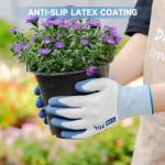 Women's Breathable Gardening Gloves - 2 Pairs Blue