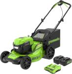 GreenWorks 20-Inch Lawn Mower - Green
