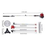Gas Pole Saw and Brush Cutter 51.7CC