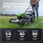 Greenworks 60V Cordless 17" Push Lawn Mower