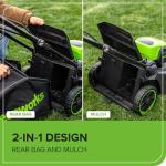 Greenworks 60V Cordless 17" Push Lawn Mower