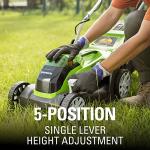 40V 14-Inch Lawn Mower - Easy to Assemble