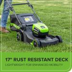 Greenworks 60V Cordless 17" Push Lawn Mower