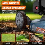 SENIX 21-Inch Gas Push Lawn Mower with Briggs & Stratton