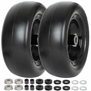 Flat Free Tire and Wheel Assembly for Lawnmowers