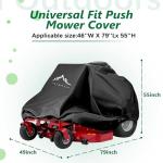 Heavy-Duty Zero-Turn Mower Cover with Drawstring