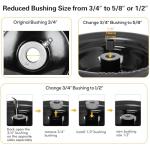 WEIZE 11x4.00-5 Flat Free Tire Set for Mowers