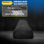 Universal Waterproof Zero Turn Mower Cover, Black