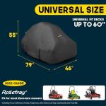 Universal Waterproof Zero Turn Mower Cover, Black