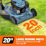 SENIX 20" Gas Powered Lawn Mower with Adjustable Height