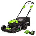 Greenworks 40V Self-Propelled Electric Lawnmower, 21 Inch
