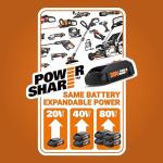 Worx 40V 14" Cordless Lawn Mower with Batteries