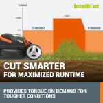 Worx 40V 14" Cordless Lawn Mower with Batteries