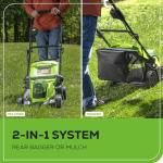 Greenworks 48V 17" Cordless Push Lawn Mower