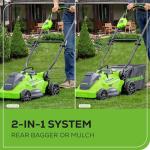 Greenworks 40V 16" Cordless Lawn Mower with Battery