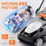 Litheli 16-Inch Electric Lawn Mower with Batteries