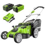 Greenworks 40V 20" Twin Blade Lawn Mower