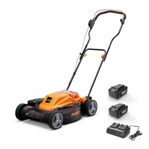 LawnMaster 19-inch Cordless Brushless Mower with Batteries