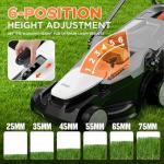 Litheli 16-Inch Electric Lawn Mower with Batteries